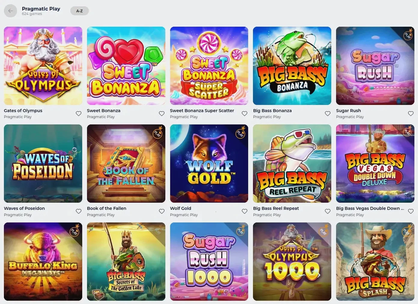 Vip Luck Casino Spielauswahl